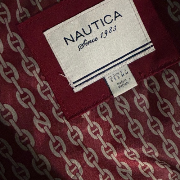 Nautica Women's Dark Red Rain Jacket Utility Trench - Picture 6 of 6